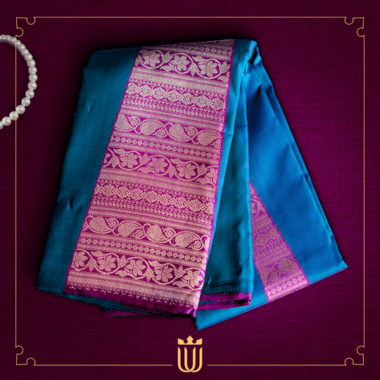 blue saree